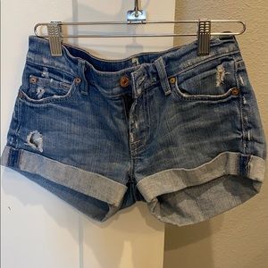 7 for all mankind denim shorts